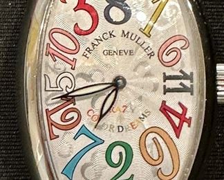Franck Muller "Crazy Hours"  Geneve Styled Watch Japan Movement.