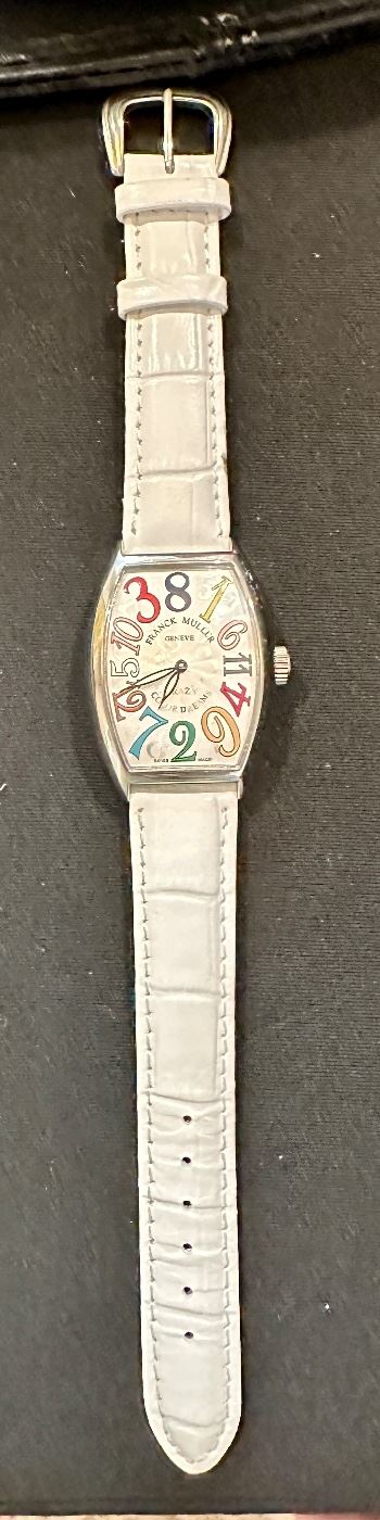 Franck Muller "Crazy Hours"  Geneve Styled Watch Japan Movement.