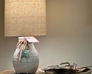 White Pottery Table Lamp
