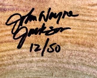 Unique Original John Wayne Jackson "Amazon Water Lily" in Resin Fusion.  Very well known artist. 42" H X 28" W.  Very Heavy Wall Art.  Artist Signature and Limited Edition of 12/50