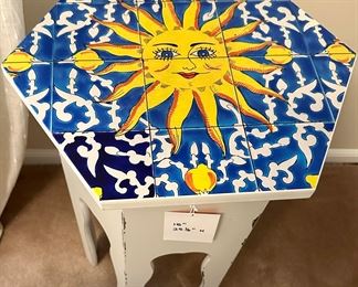 Very Cool Hexagon table with Starburst Top Made In Italy