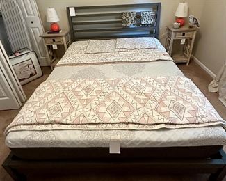 Ethan Allen Huntsville Queen Platform Bed (Sold)  with Ethan Allen Luna Gel Queen Mattress, (Selling Separately)
