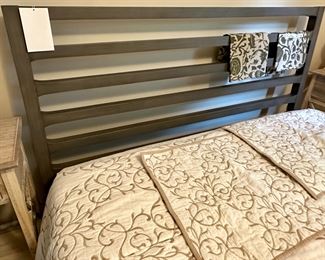 Ethan Allen Huntsville Queen Platform Bed (Sold)  with Ethan Allen Luna Gel Queen Mattress, (Selling Separately)