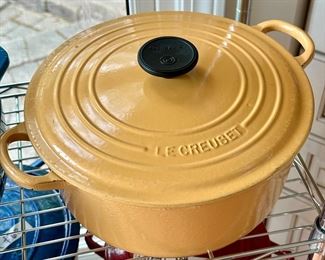 LeCreuset Yellow Dutch Oven 