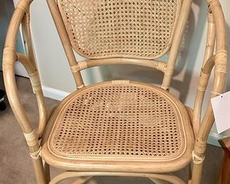 Bamboo and Cane Accent Chair