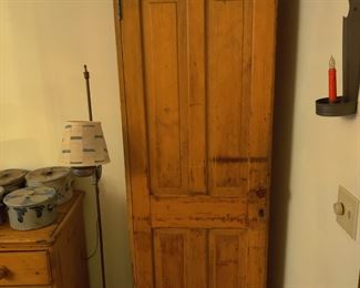 Tall early American storage cabinet