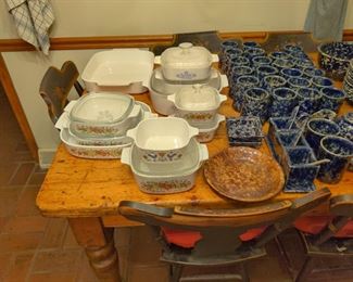 vintage dishes and pottery