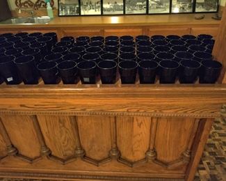 Cobalt blue drinkware