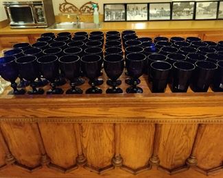 Cobalt blue drinkware