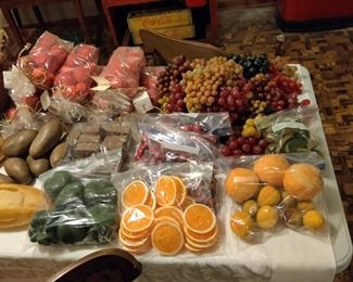 high quality deco food, fruit, and pumpkins