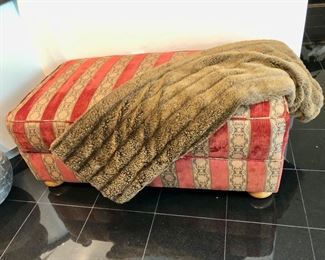 Large upholstered ottoman