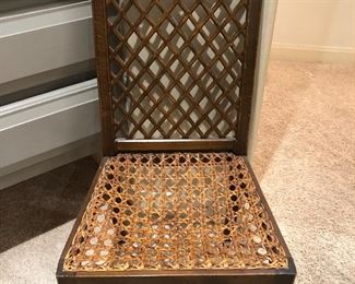 Wood and cane chair