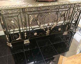 iron console table