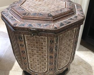 Unique Moroccan style side table/chest