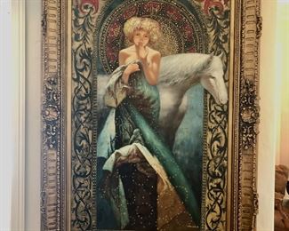 Magnificent 48x80 oil with certificate