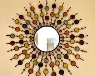 Contemporary sunburst mirror