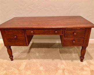 Clean lines wood desk