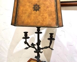 Maitland Smith iron base lamp