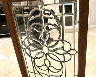 Leaded glass panel