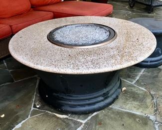 Propane fire pit with Granite top