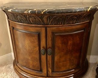 Pair of Henredon marble top tables