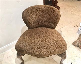 Unique small animal print chair