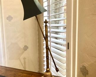 Pair of unique gold lamps
