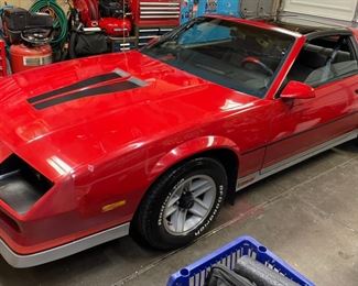1984 Camaro Z28 (32,570 Original Mi.)305 Auto Original Paint & Interior with T Tops.New Tires and Brakes. Needs some work- Carb re-build or new & possible new power steering pump. Can drive aft. 3 on Fri and Sat. By Appt.