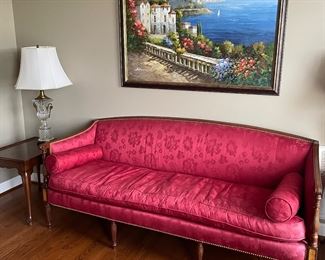 Empire satin sofa