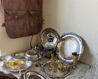 Silver and glassware