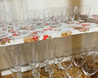 Vintage glassware
