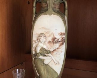 Antique Art Nouveau Vase by Royal Dux