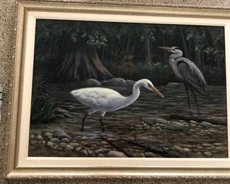 Several beautiful wildlife paintings