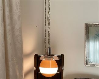 Mid-Century hanging light fixture