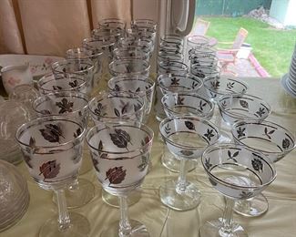 Libby Silver leafs Glasses