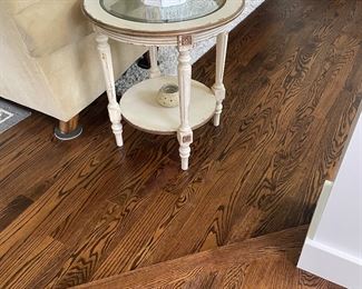 White Wash Side Table 