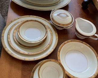 Large Collection of Noritake Goldkin Dinnerware 