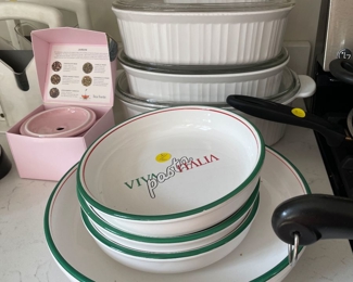 Pasta Set ,  White French Corning 
