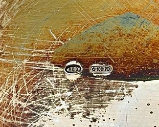 #4. $3950. Monumental Pair of 800 silver Vases (2), 21X8, 10 lbs. each.