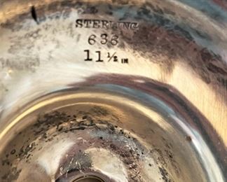 #8. $50. Sterling Silver Vase Base (no glass insert).