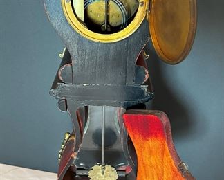 #27. $700. Spaulding & Co. Miniature French Petite Grandfather Clock, marked Chicago & Paris, no keys, 22Hx10x12.