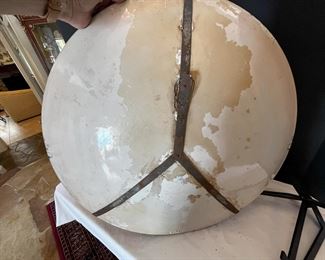 #31. $400. Set of (2) Italian Ginori Platters, marked, 24.5". One plate has a crack through.