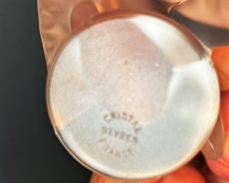 #37. $100. Lalique Miniature Moineaux & Crystal de sevres Pelican.