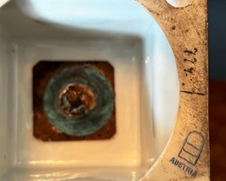 #44. $300. Royal Vienna Urn on Pedestal, 12x5.