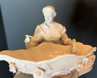 #45 - $80. Dresden Pair of Figurals, reclining man and woman, 5X6.