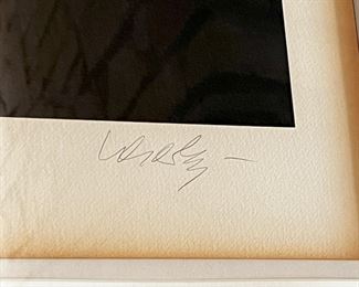 #20A. $350. Victor Vasarely Screen Print, signed, 40" square.