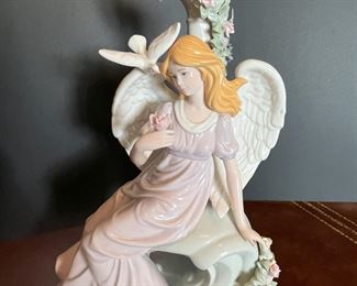 #42. $56. Lladro Style Angels (2), mint condition.