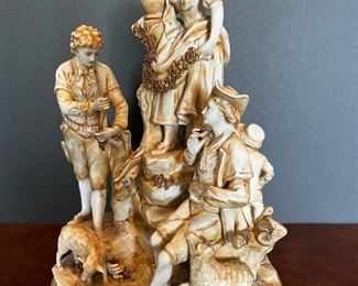 #49 - $200 Sevres Porcelain grouping of figures & animals 