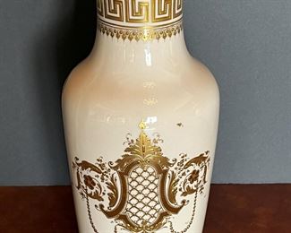 #53 - $180 Royal Vienna Vase with portrait of lady, signed Lisette, 11"H.