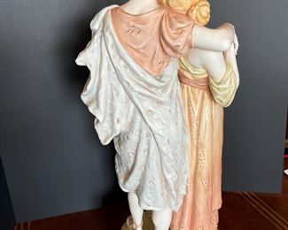 #54  - $350 Royal Dux Lover Figurine, 30"Hx15"